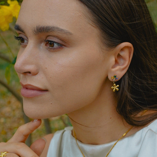 FLORE – Gouden Oorbellen Dames – Tijdloos Design 1