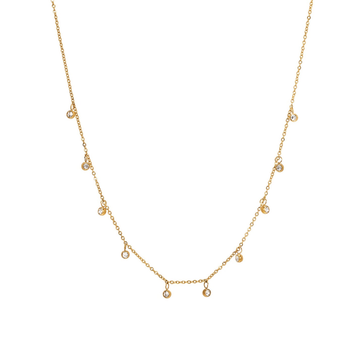 Fijne Ketting Dames – Elegante Zirkonia Design 0