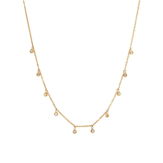 Fijne Ketting Dames – Elegante Zirkonia Design 0