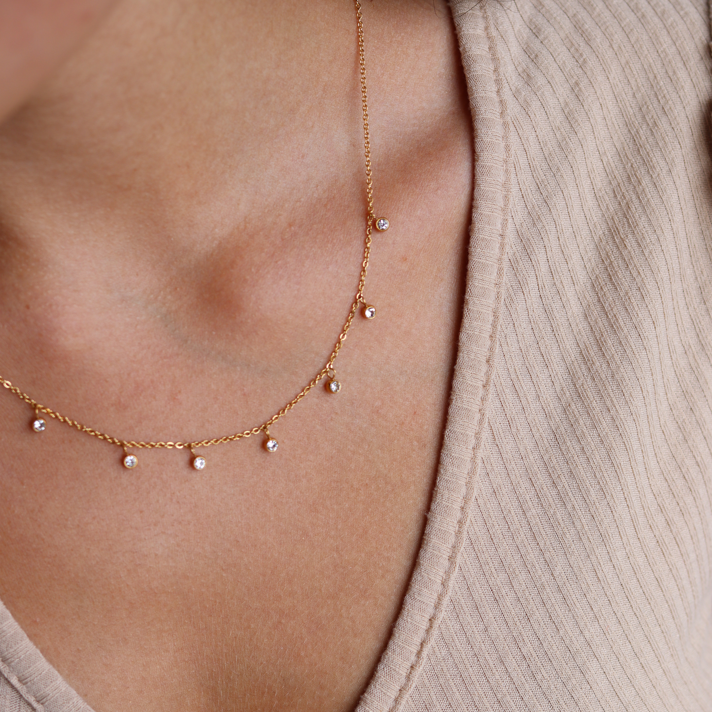 Fijne Ketting Dames – Elegante Zirkonia Design 2