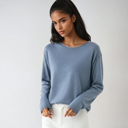 Fijngebreide Trui Dames – Comfortabele Basis 1