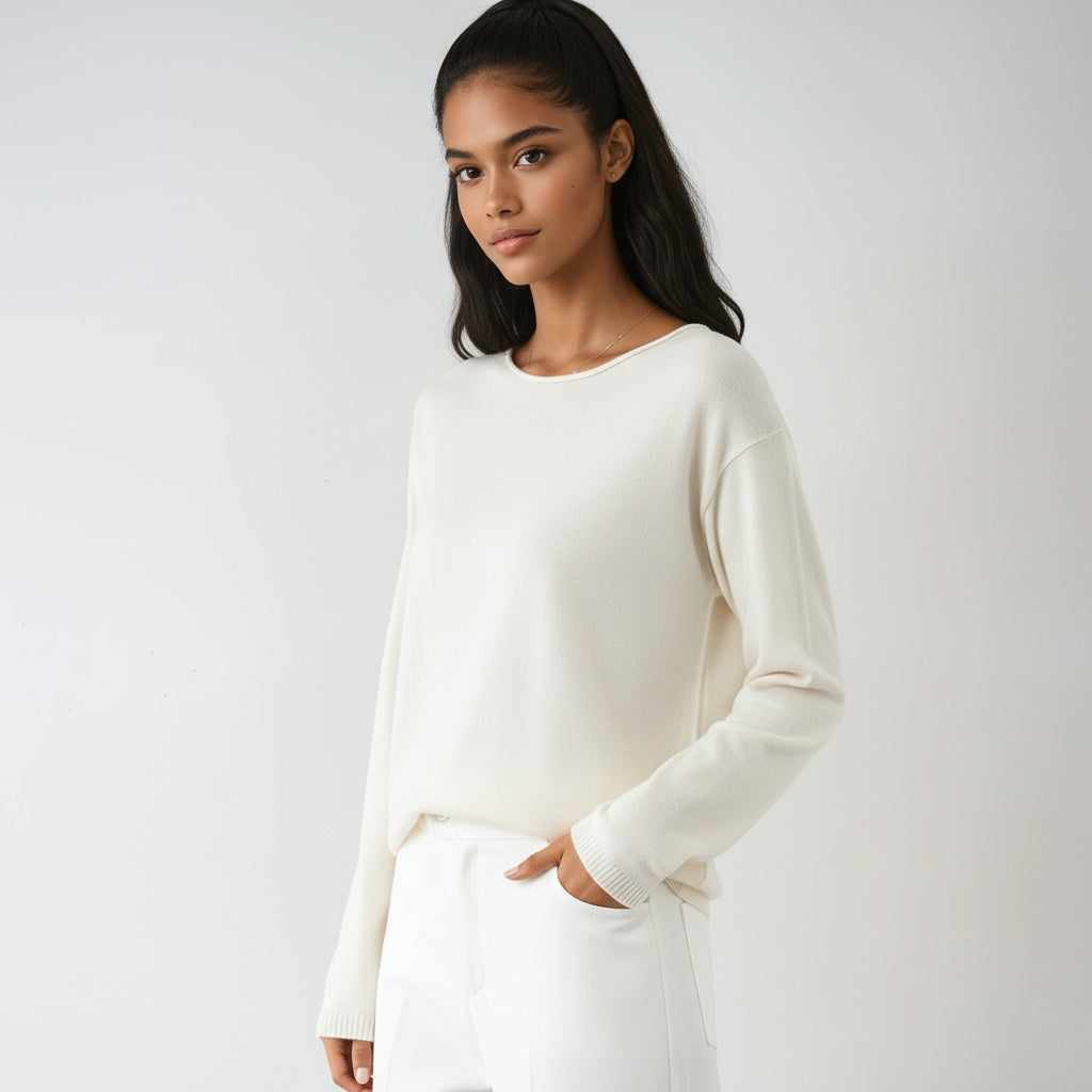 Fijngebreide Trui Dames – Comfortabele Basis 4