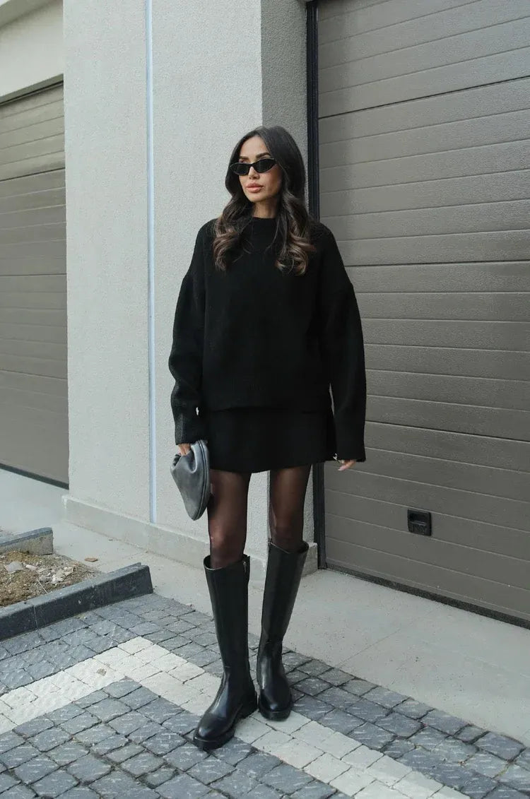 GEBREIDE SET – Comfortabele Trui en Rok – Minimalistische Stijl 7