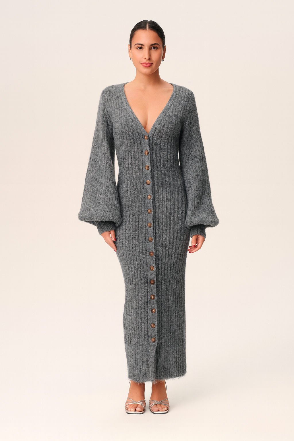 Gebreide Jurk Dames – Lange Gebreide Jurk – Comfortabele Elegantie 1