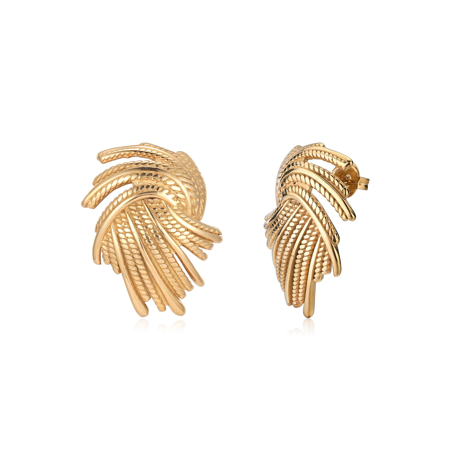 Geometrische Oorbellen Dames – Trendy Statement Goud 0