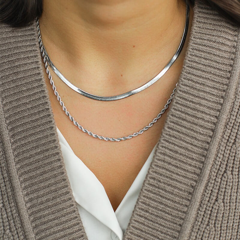 Gevlochten Ketting Dames – Tijdloos Design – Elegant en Veelzijdig 4