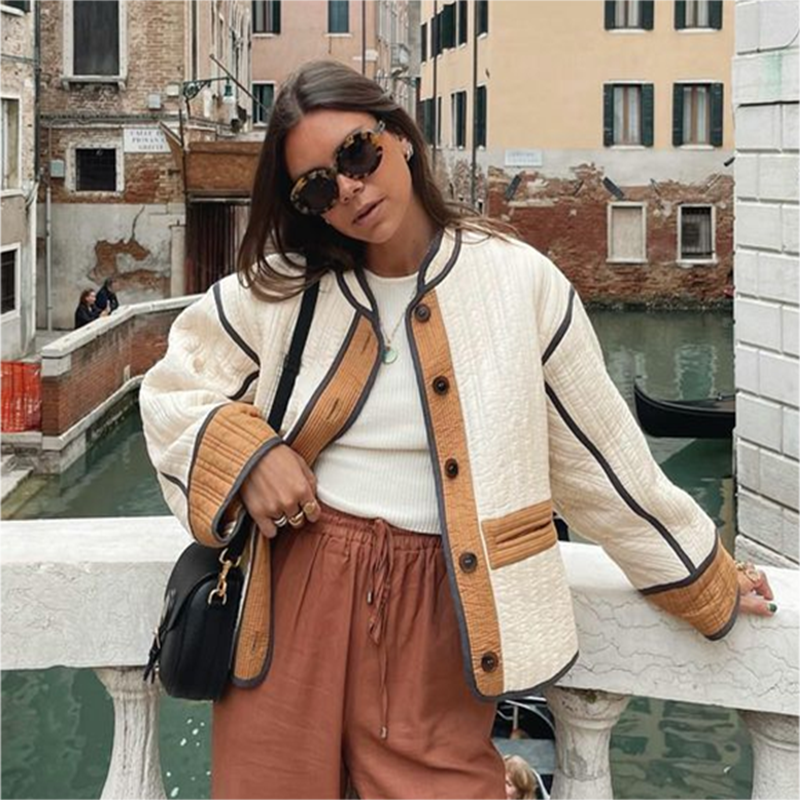 Gewatteerde Bomberjas Dames – Moderne Stijl 3