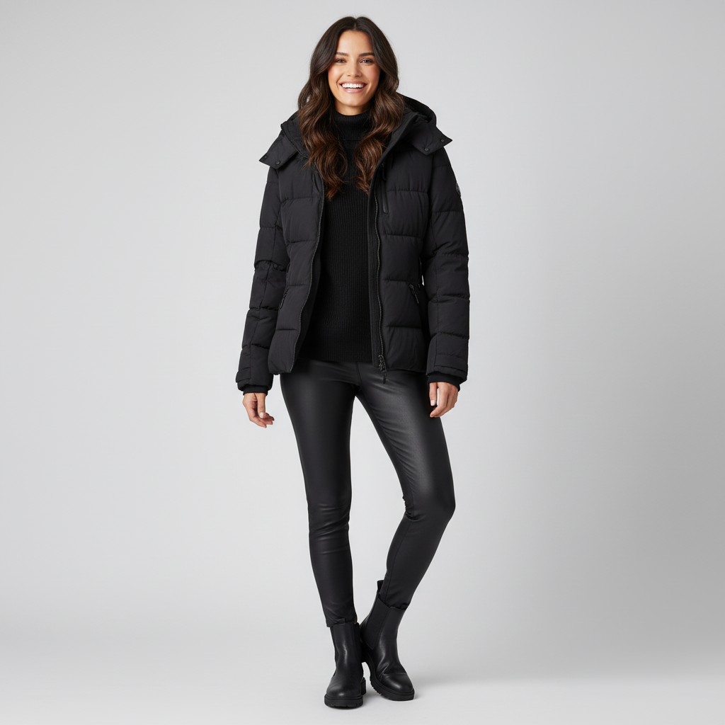 Gewatteerde Damesjas Winter – Sportief Chic Design 3