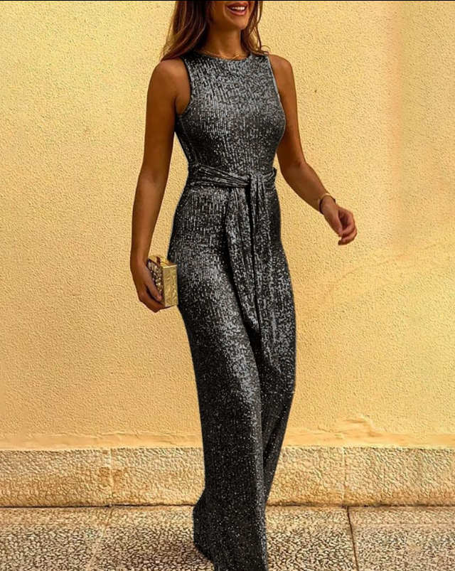 Glitter Jumpsuit – Feestelijke Elegantie – Open Rug 4