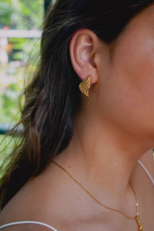 Gouden Oorbellen Dames – Duurzaam Ontwerp 1