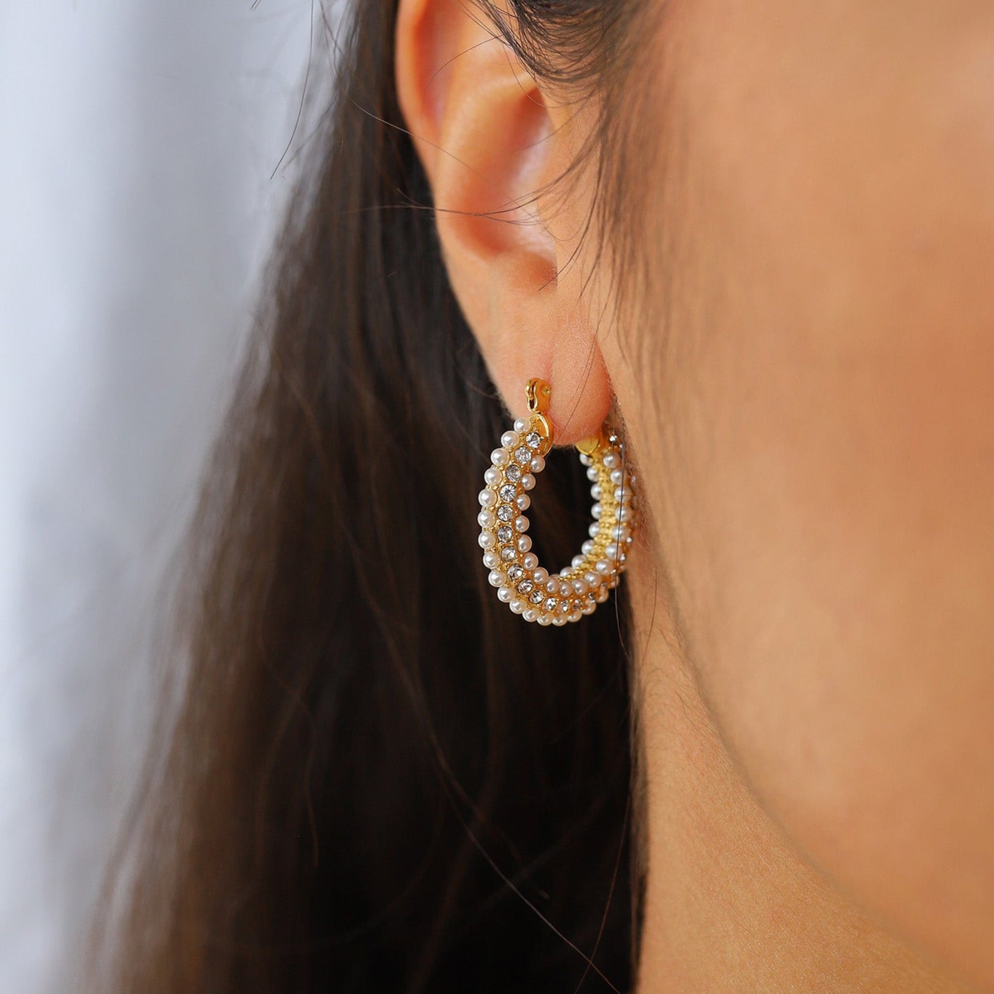 Gouden Oorbellen Dames – Elegante Oorringen – Uniek Parelontwerp 2