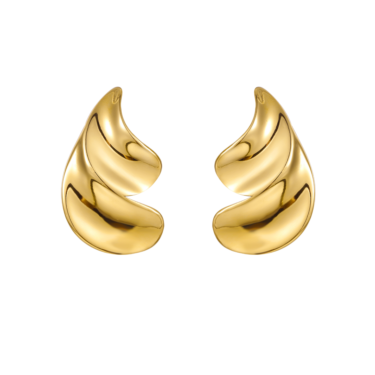 Gouden Oorbellen Dames – Elegante Statement Oorbellen 0