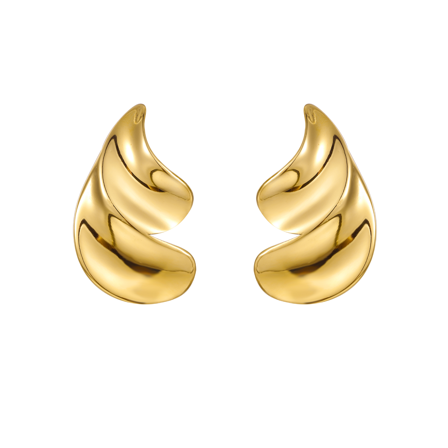 Gouden Oorbellen Dames – Elegante Statement Oorbellen 0