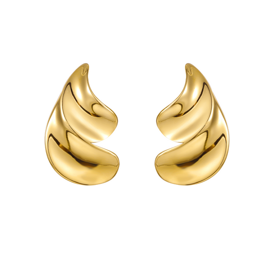 Gouden Oorbellen Dames – Elegante Statement Oorbellen 0