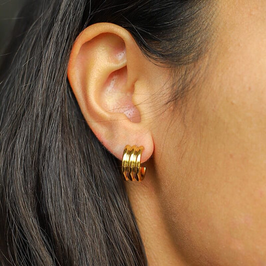 Gouden Oorbellen Dames – Elegante Statement Oorbellen 1