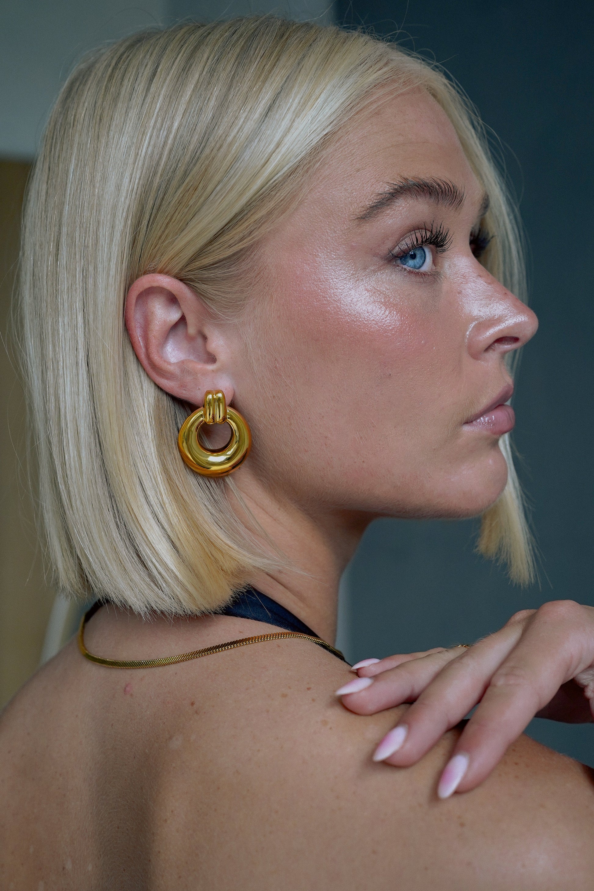 Gouden Oorbellen Dames – Elegante Stijl 1