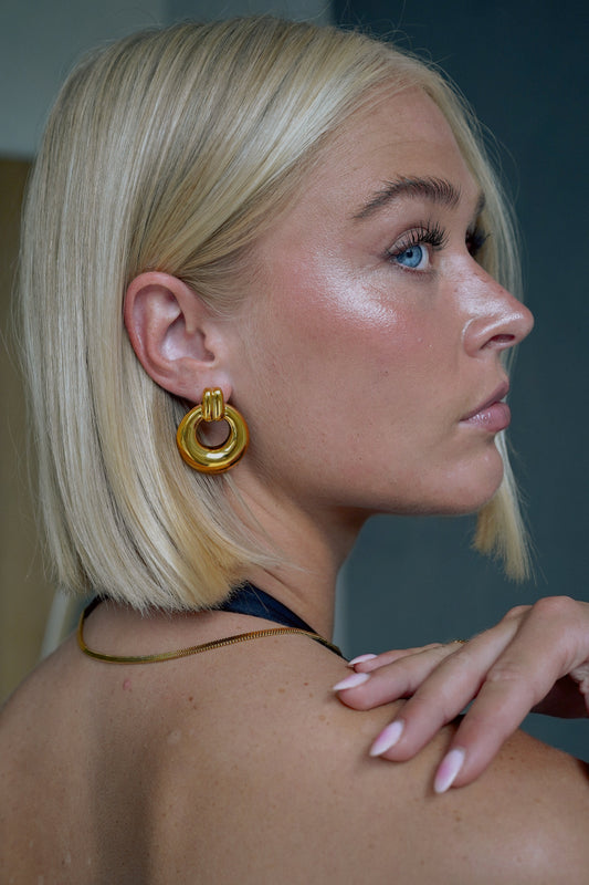 Gouden Oorbellen Dames – Elegante Stijl 1