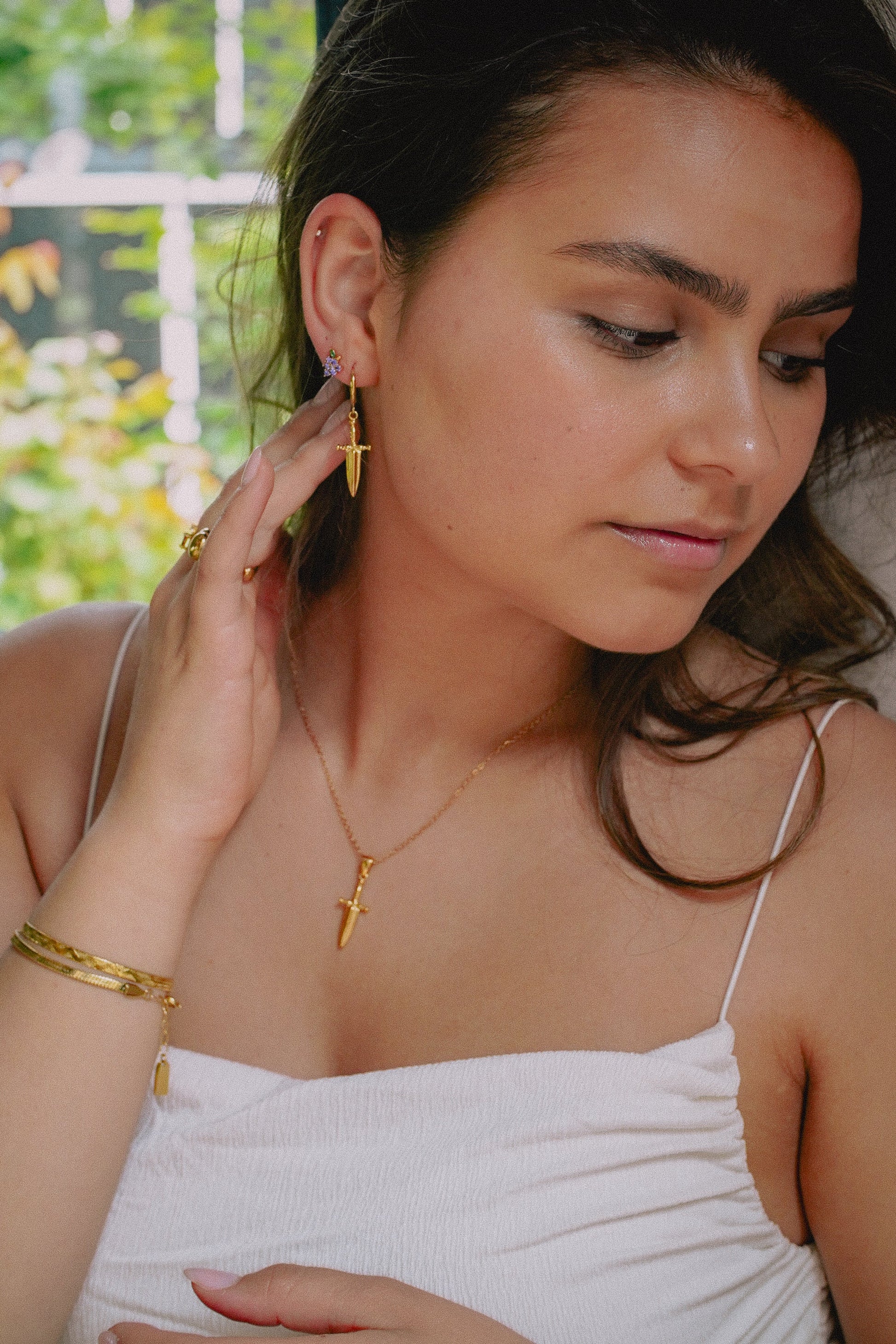 Gouden Oorbellen Dames – Elegante Stijl 2