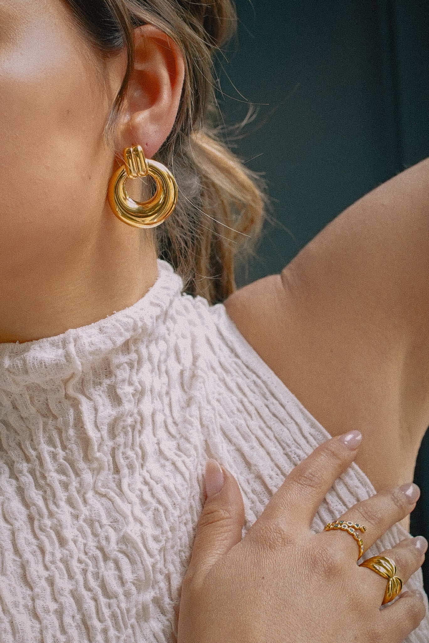 Gouden Oorbellen Dames – Elegante Stijl 3