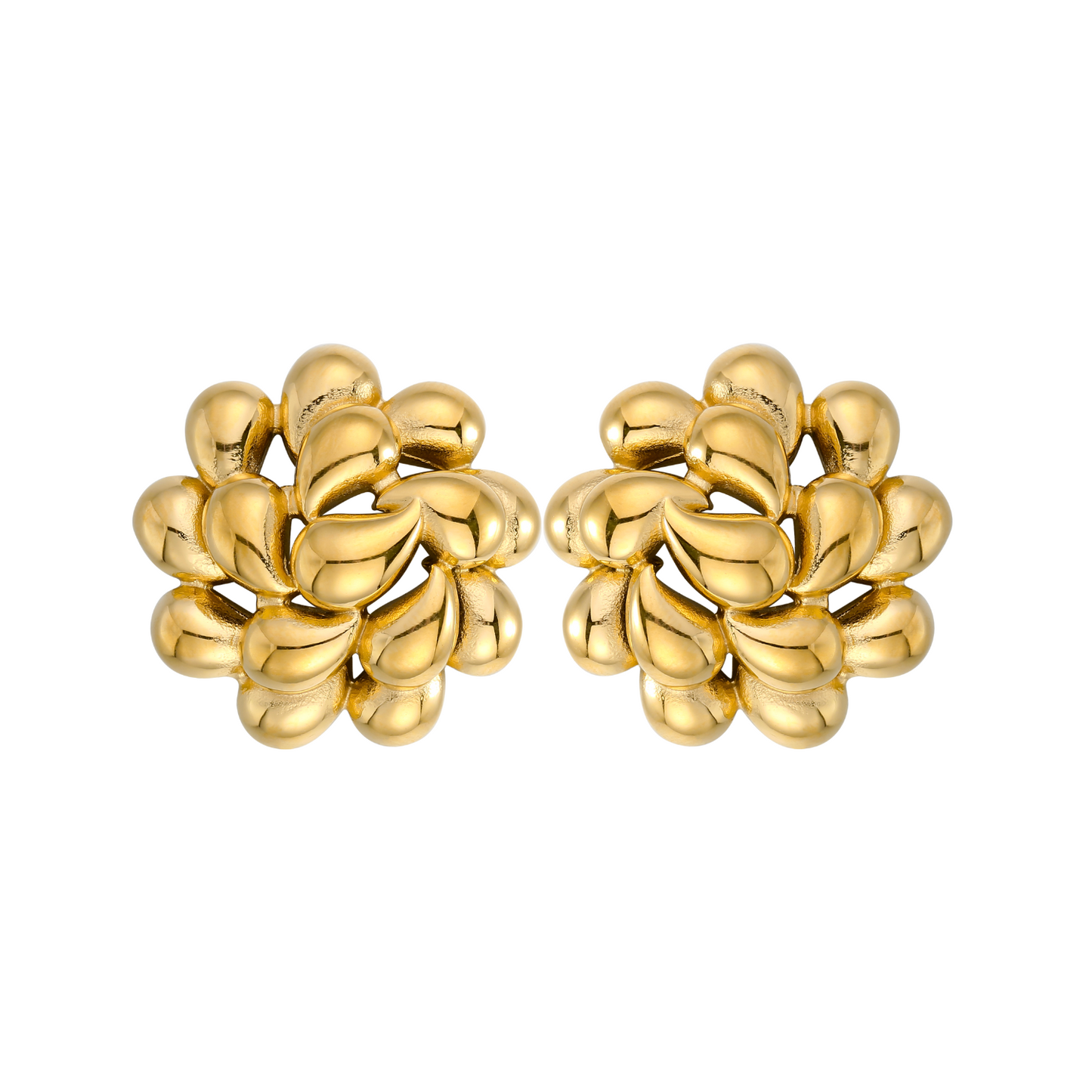 Gouden Oorbellen Dames – Statement Design 0