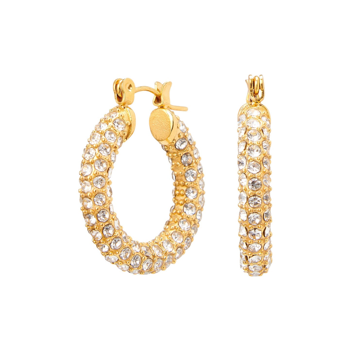JOY HOOPS – Gouden Oorbellen Dames – Stralend Ontwerp 3