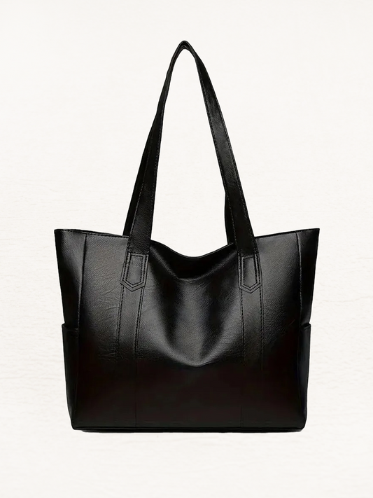 Dames Schoudertas Zwart One Size PU-leer Retro Stijl-1