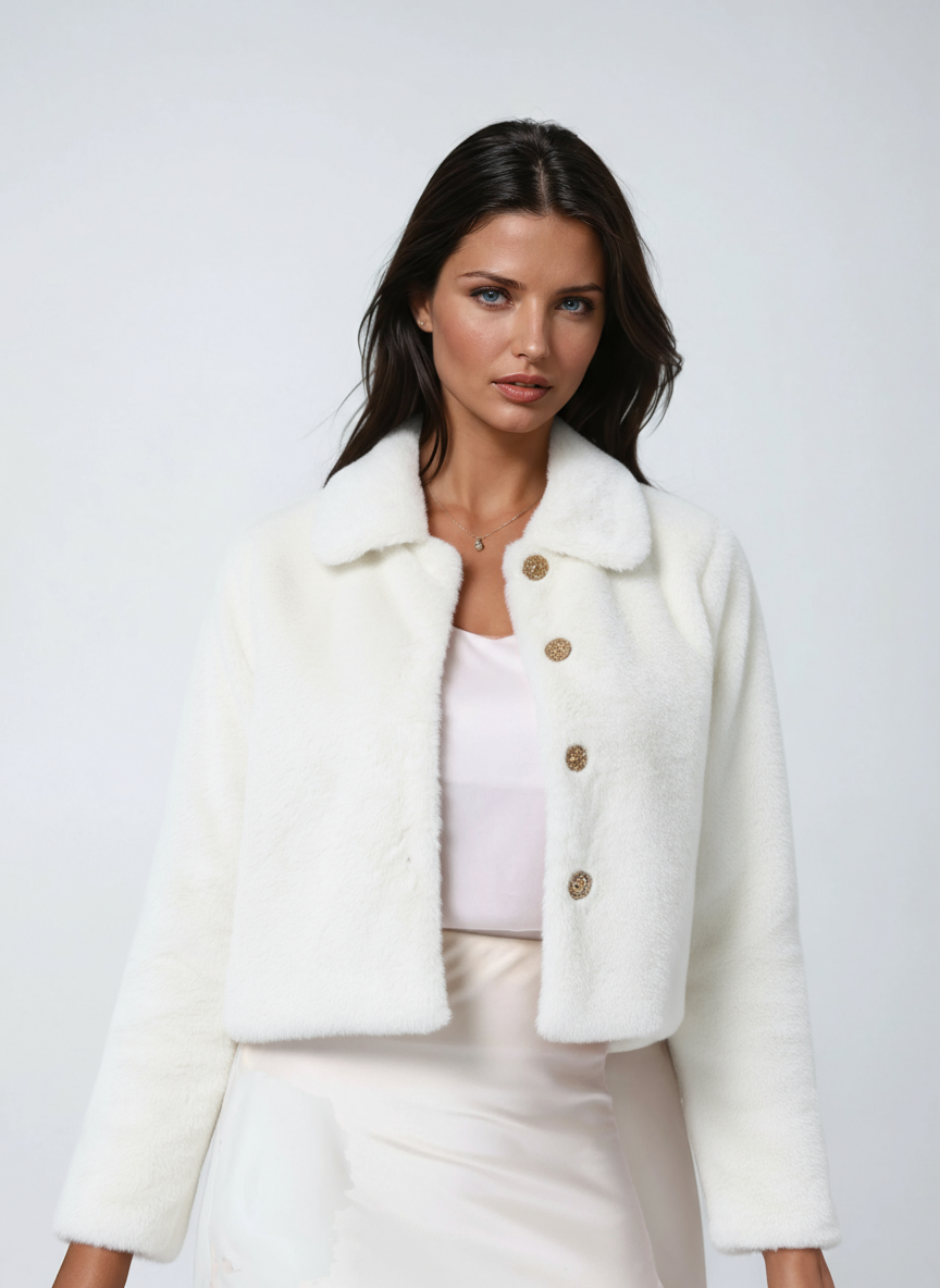 Korte Winterjas – Zachte Stijlvolle Look 6