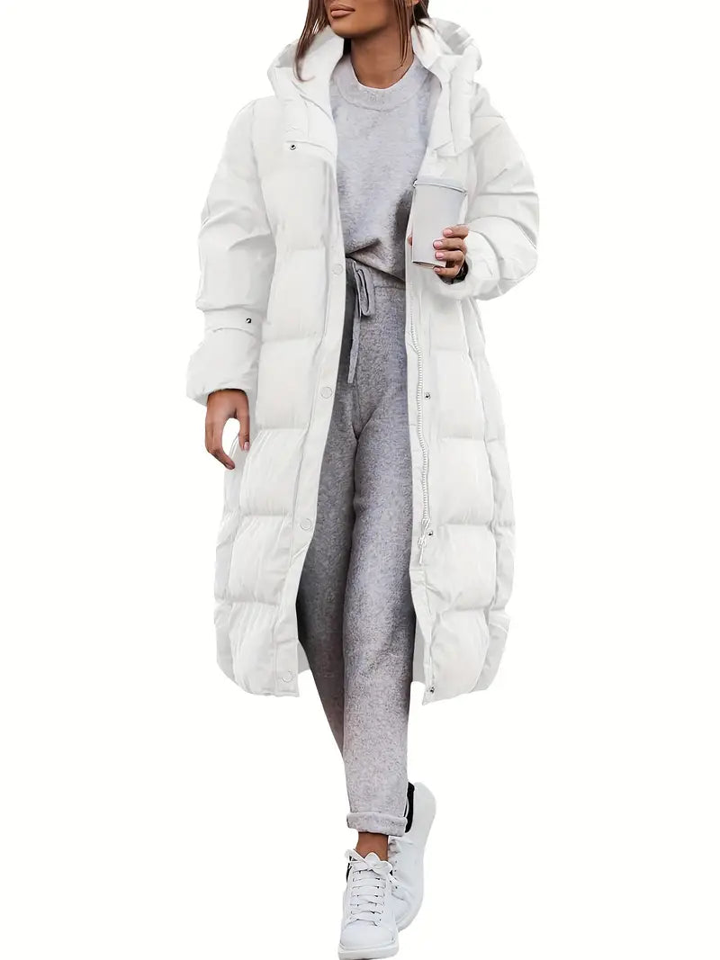Lange Dames Jas Winter – Comfortabele Stijl – Ideaal Voor Koude Dagen 4