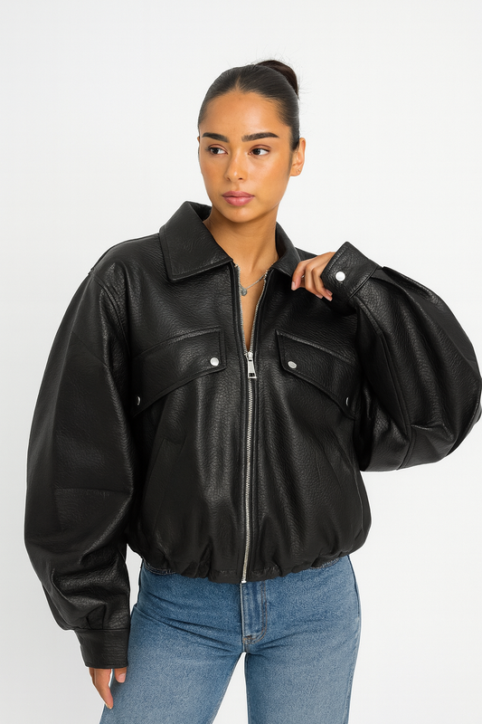 Leren Bomberjack – Tijdloos Design 0