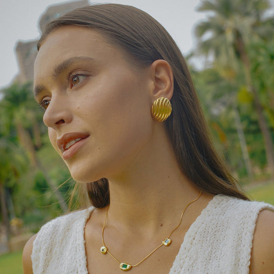 MAGDALENA – Gouden Oorbellen Dames – Elegante Stijl 1