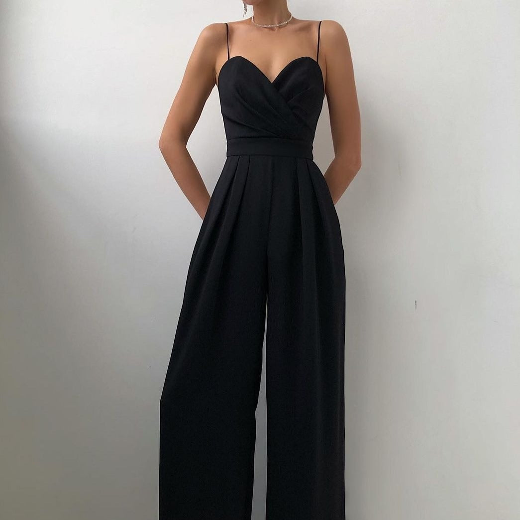MARLEEN – Zwarte Jumpsuit – Feestelijke Elegantie 0
