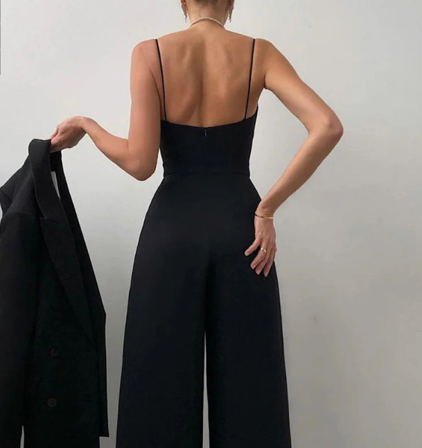 MARLEEN – Zwarte Jumpsuit – Feestelijke Elegantie 2