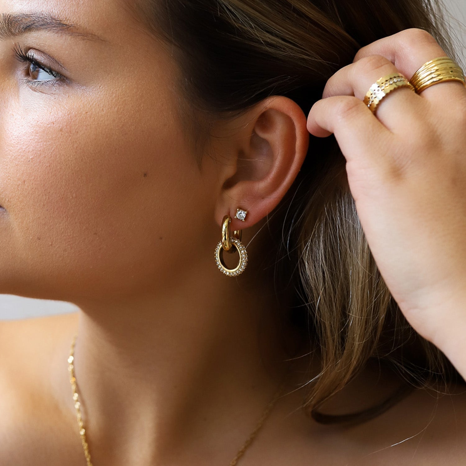 Oorbellen Dames – Elegante Hoepels – Sprankelende Statement 2