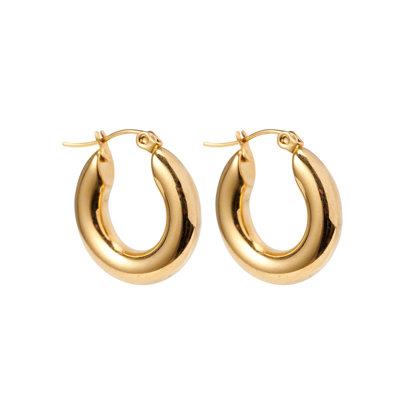 Oorbellen Dames – Gouden Oorringen – Minimalistisch Ontwerp 0