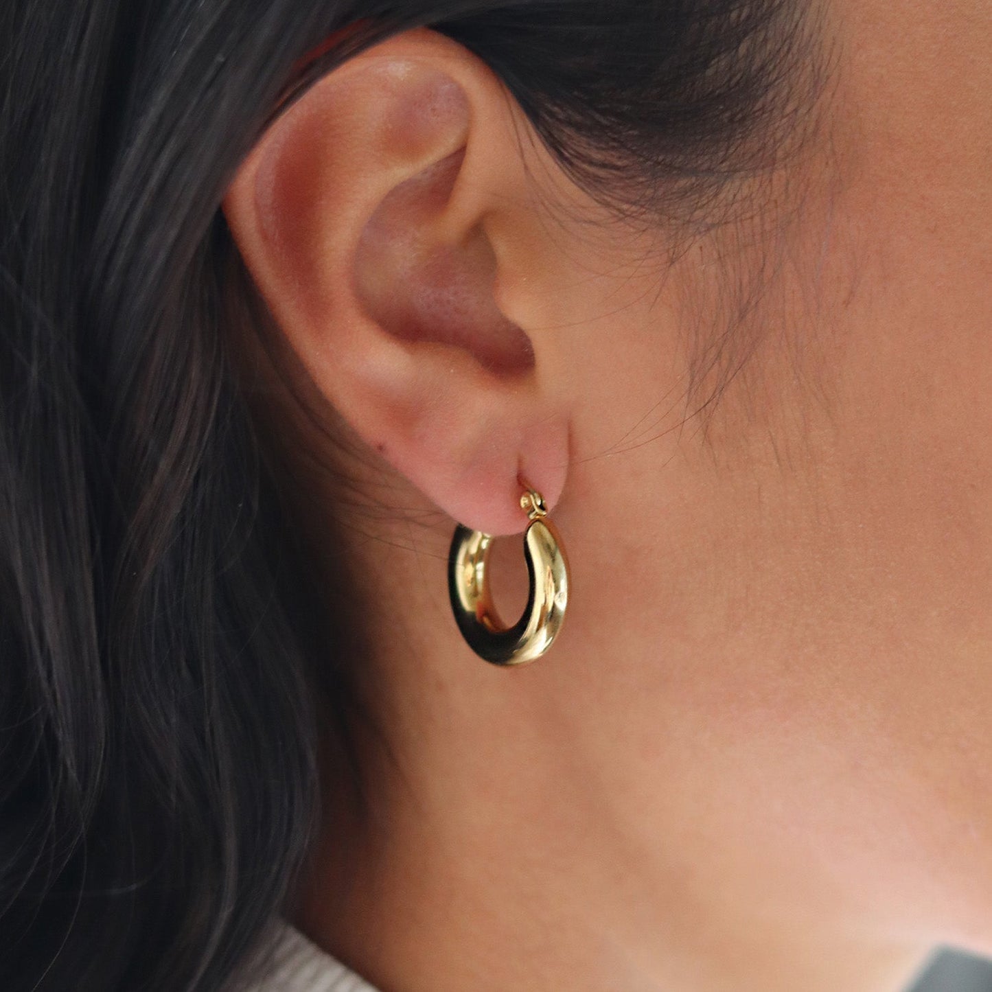 Oorbellen Dames – Gouden Oorringen – Minimalistisch Ontwerp 1