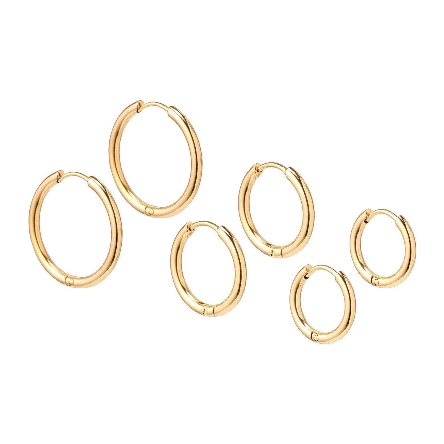 Oorbellen Dames – Gouden Oorringen – Tijdloos Ontwerp 1