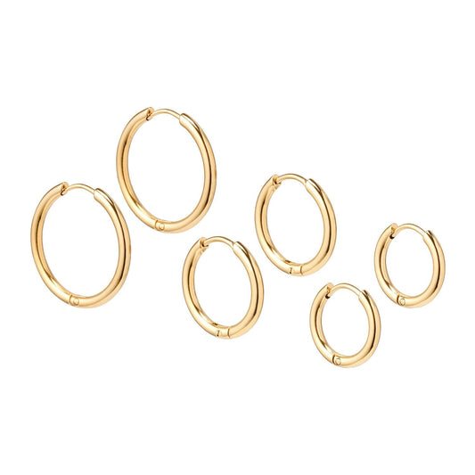 Oorbellen Dames – Gouden Oorringen – Tijdloos Ontwerp 1