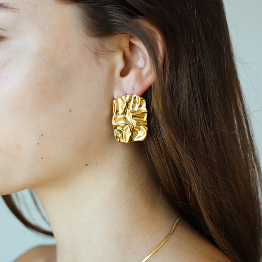 Oorbellen Dames – Statement Oorbellen – Elegante Rechthoekige Vorm 1