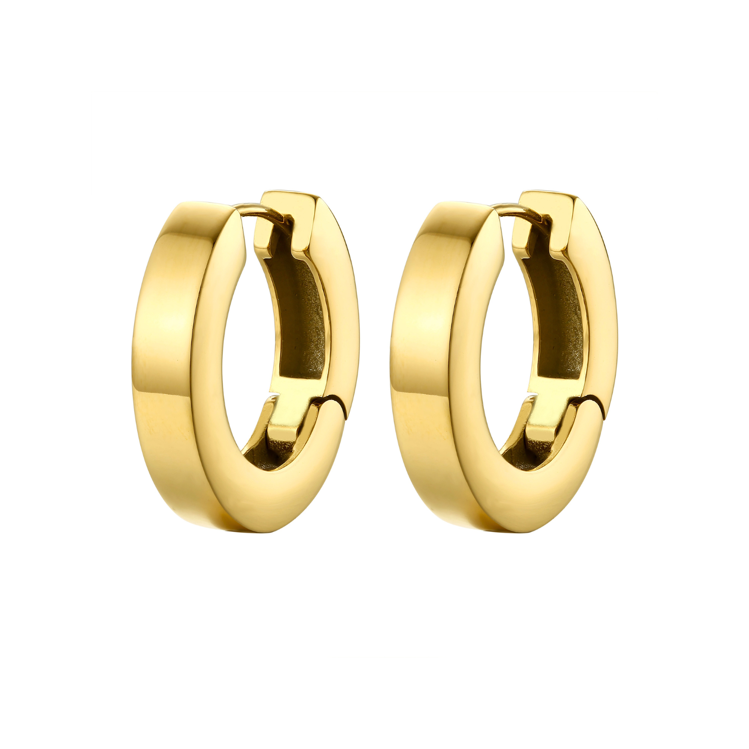 Oorbellen Goud – Chunk Huggies Dames – Duurzaam en Stijlvol 3