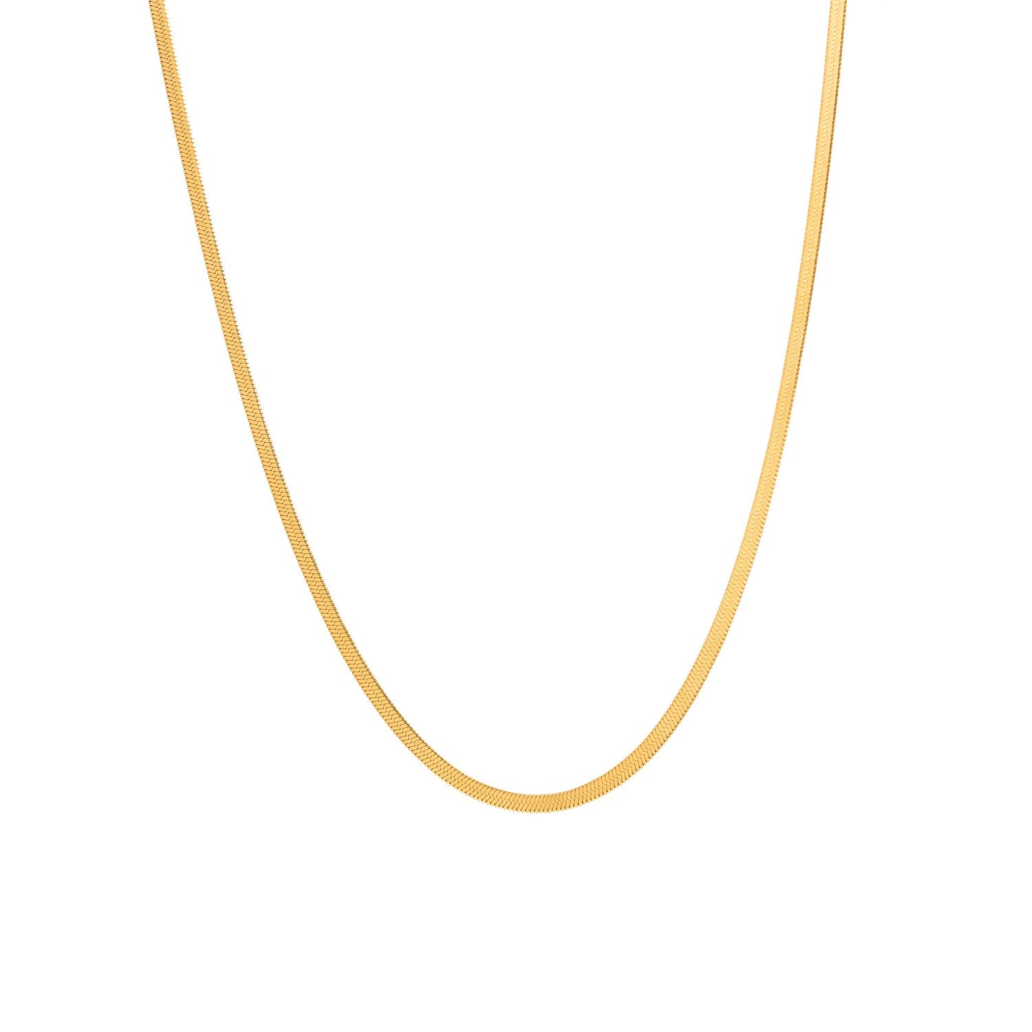 Platte Ketting – Tijdloos Ontwerp – Perfect voor Laagjes 0