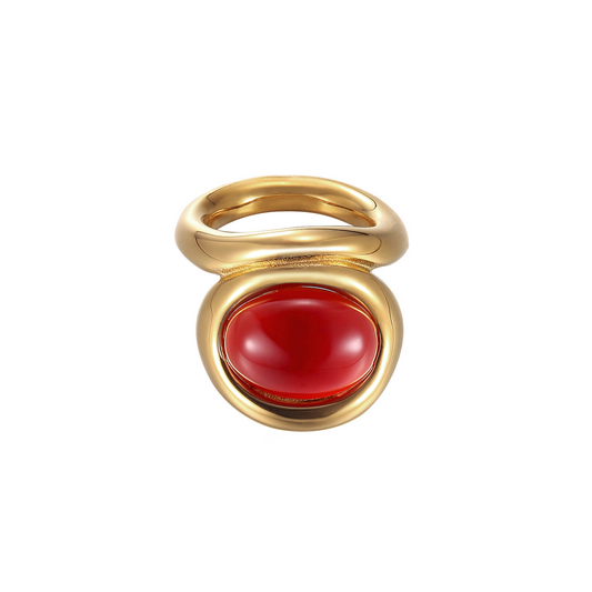 Statement Cocktail Ring – Duurzaam Ontwerp – Krasbestendig en Waterproof 0