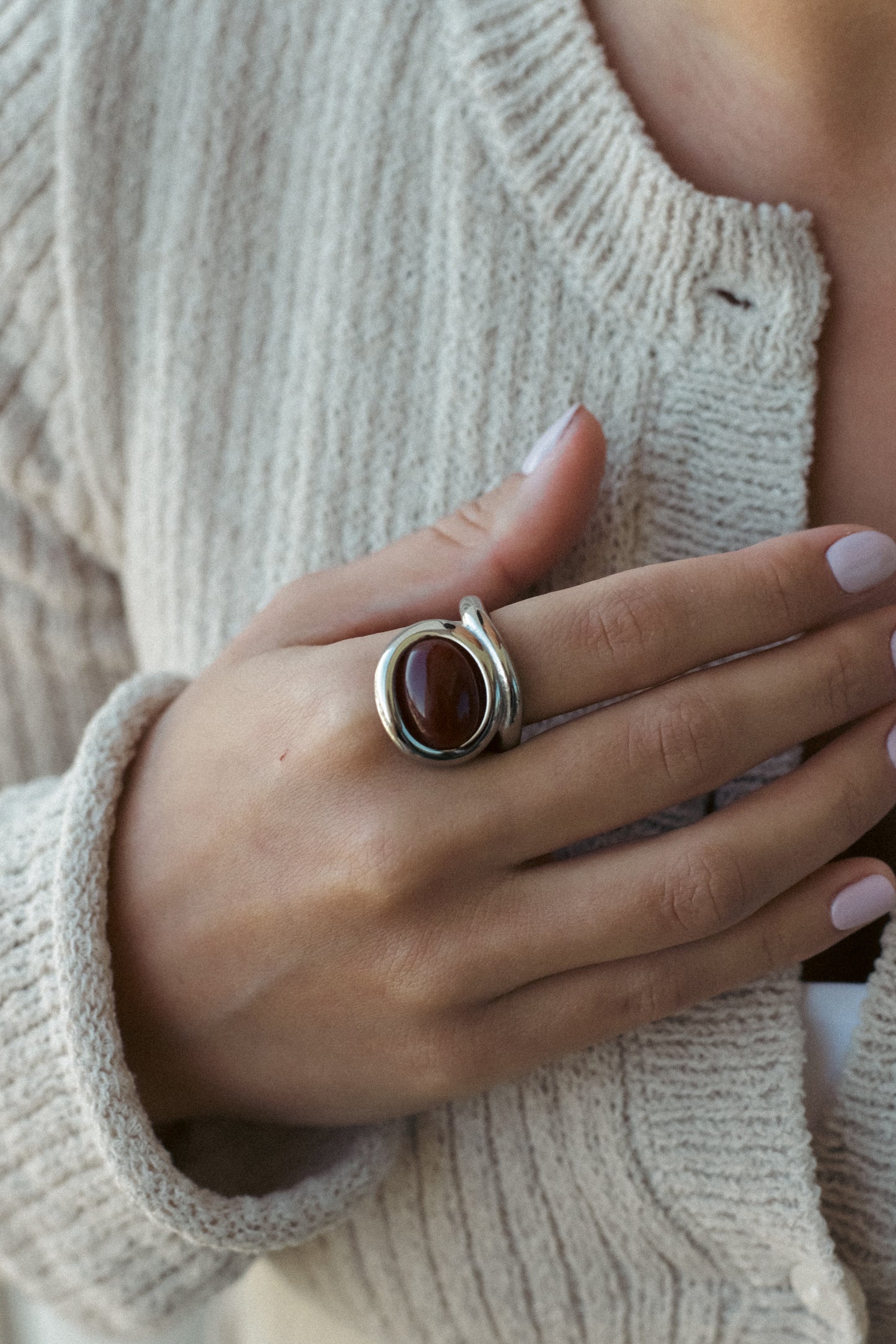 Statement Cocktail Ring – Duurzaam Ontwerp – Krasbestendig en Waterproof 4