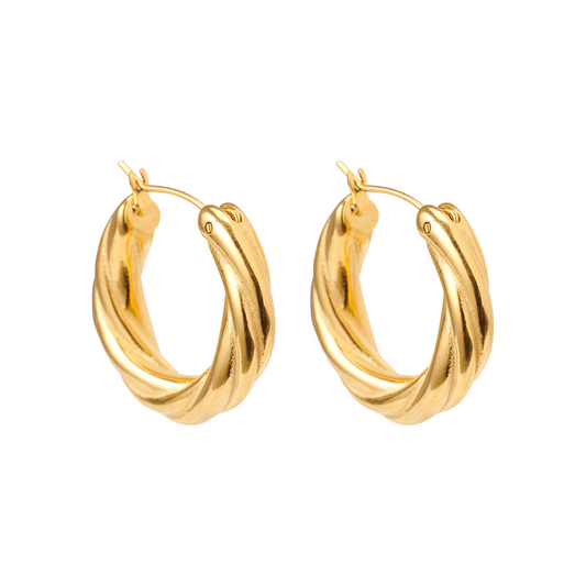 TWISTED HOOPS – Statement Oorbellen – Modern Ontwerp 0