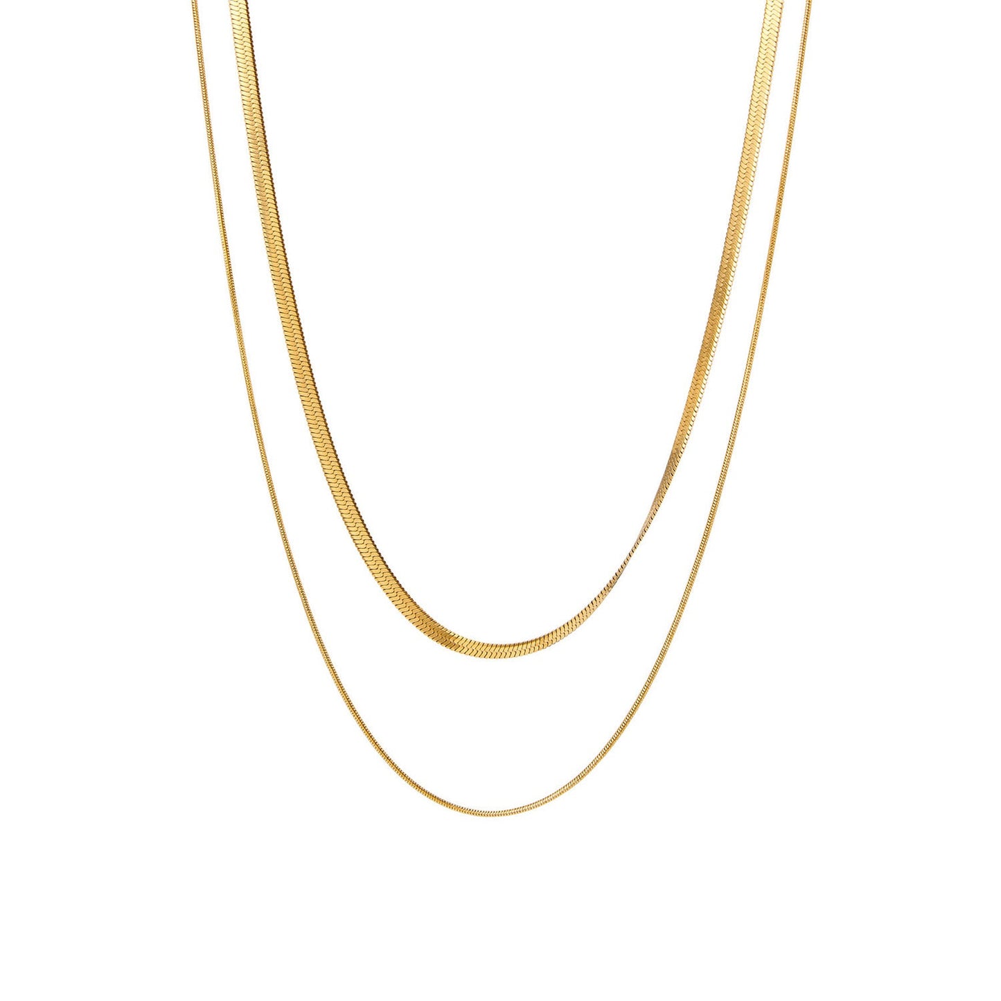 Unieke Dubbele Ketting Dames – Waterdicht Ontwerp 0