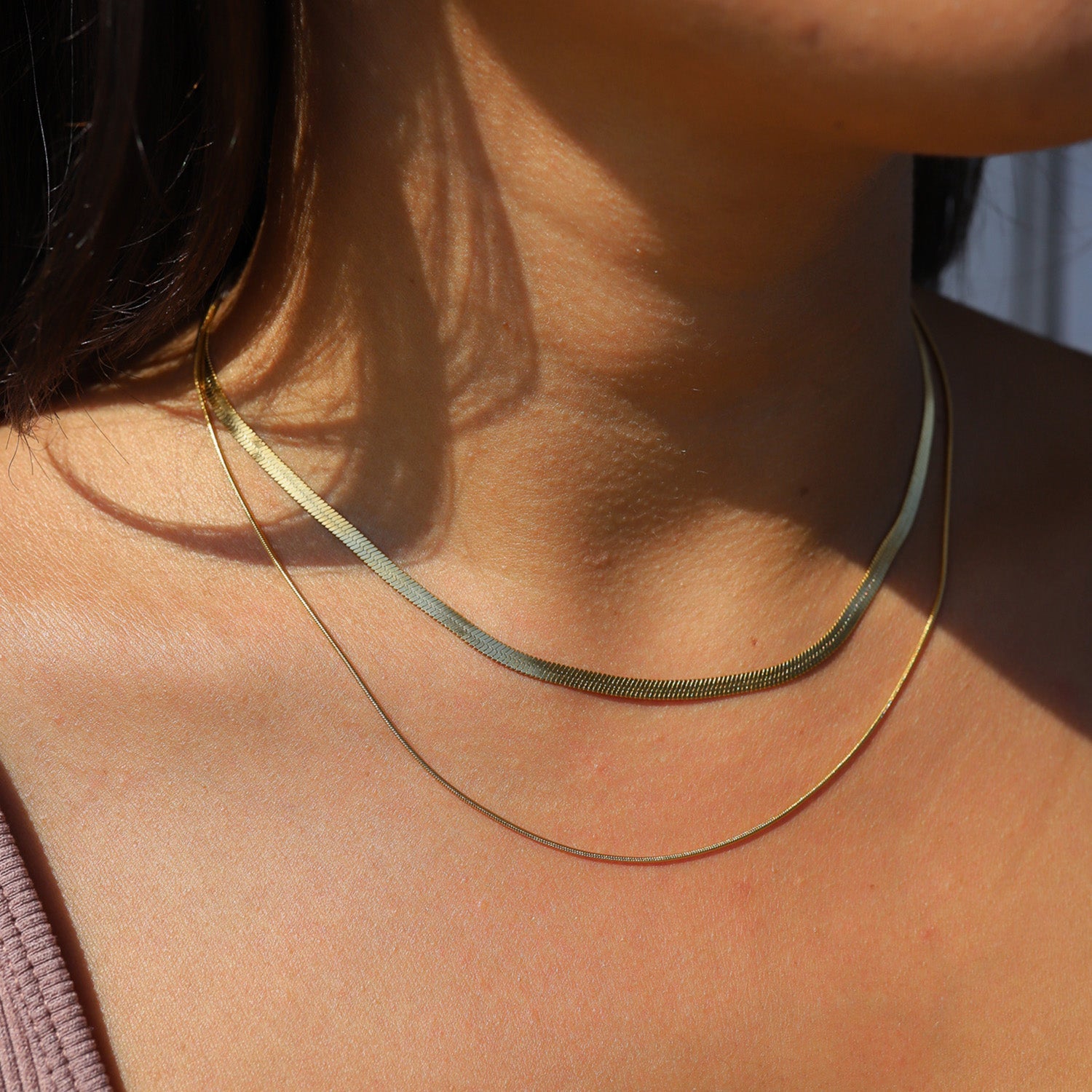 Unieke Dubbele Ketting Dames – Waterdicht Ontwerp 1