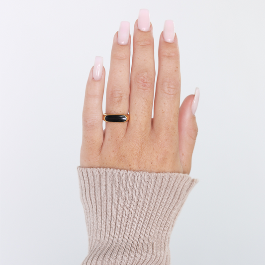 Vintage Geïnspireerde Ring – Uniek Ebbenhouten Ontwerp – Tijdloze Charme 1
