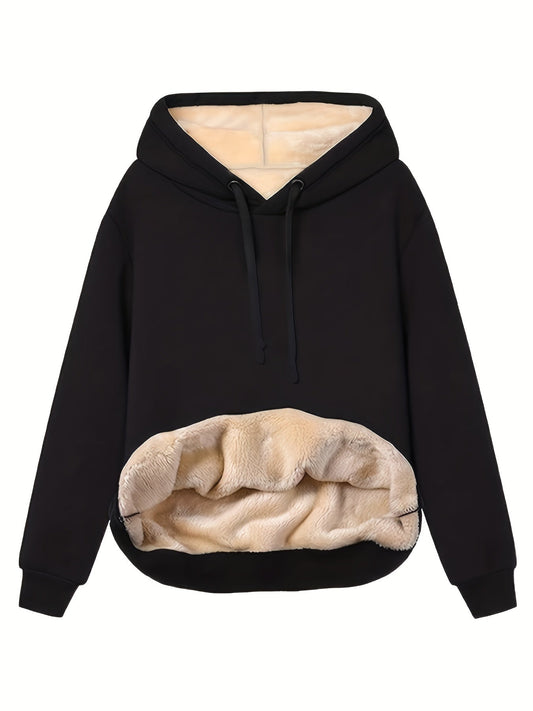 Winter Hoodie Dames – Comfortabele Fleece Voering 0