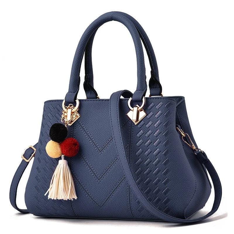 Dames Schoudertas Bruin One Size Echt Leer Vintage Handtas-5