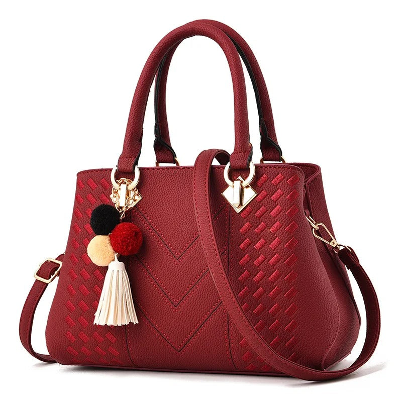 Dames Schoudertas Bruin One Size Echt Leer Vintage Handtas-6