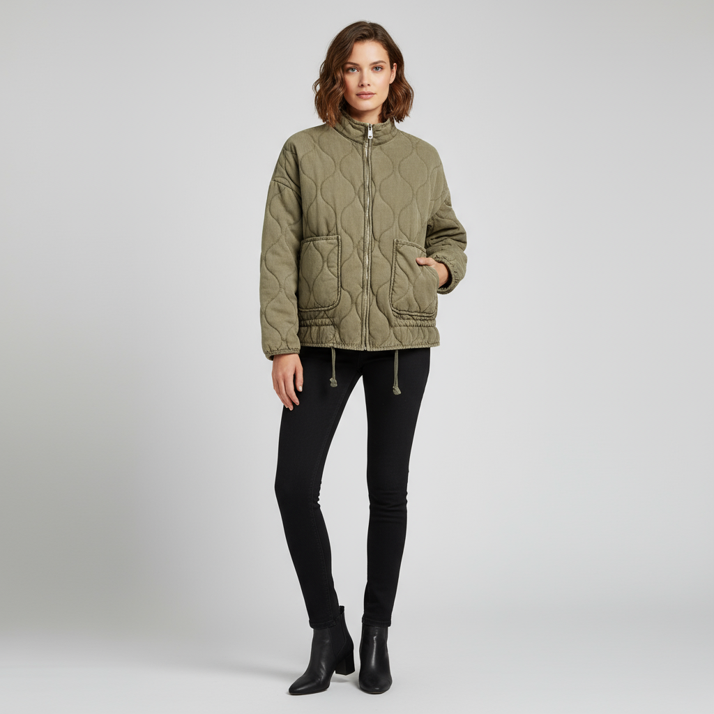 Dames Jas Winter – Gewatteerd Ontwerp – Comfortabel en Stijlvol